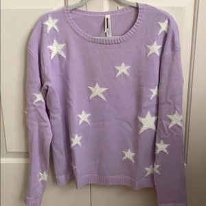 Aeropostale Fuzzy Stars Sweater